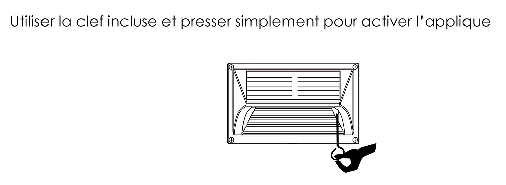 Applique solaire de balisage